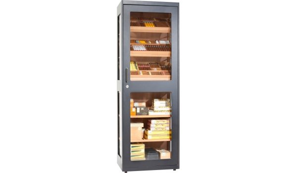 adorini Humidorschrank Capri Deluxe schwarz